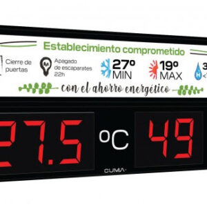RÓTULO LED ELECTRÓNICO CON TEMPERATURA- HUMEDAD